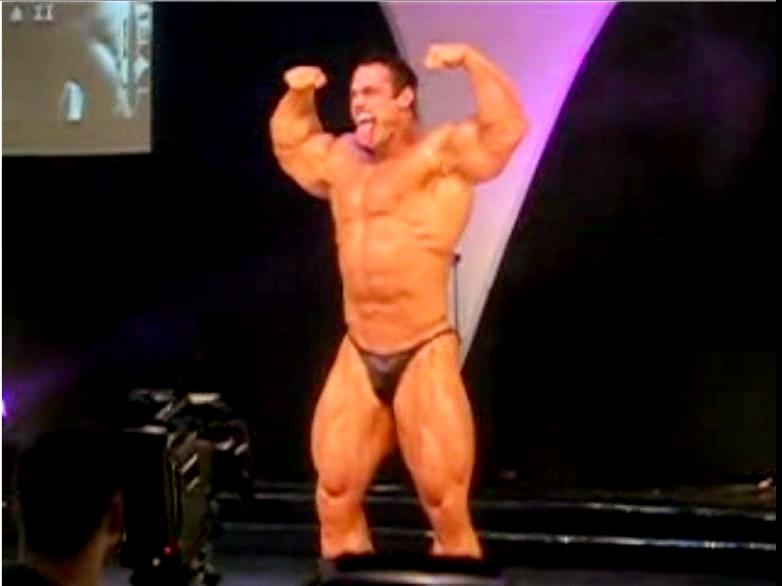 Frank McGrath onstage.